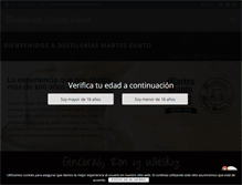 Tablet Screenshot of destileriasmartessanto.com